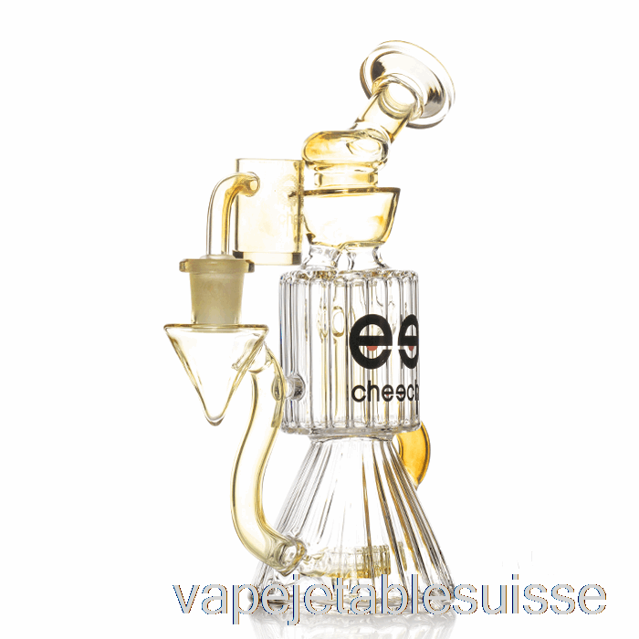 Vape Suisse Cheech Verre Diamant Tube Recycleur Dab Rig Jaune